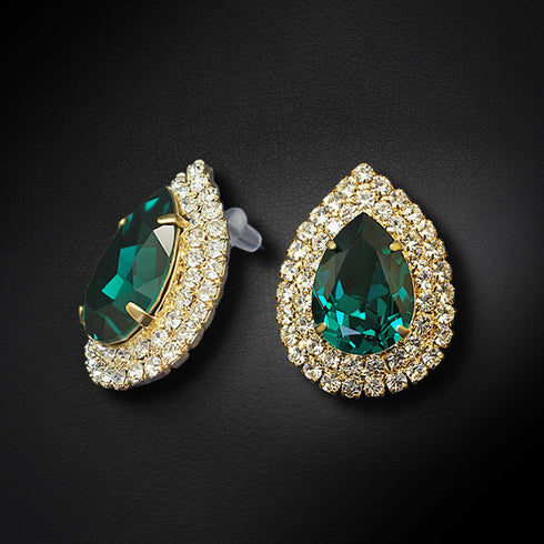 Комплект "Jasmīns (Emerald)" с кристаллами Swarovski™
